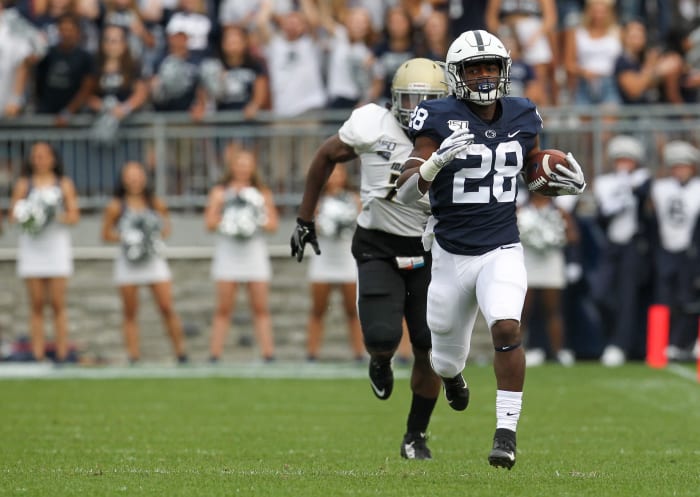 Devyn Ford (28) worked himself into the rotation with a strong summer. "He made a lot of noise in camp," Seider said. "He can do things with his body that normal guys can't do."